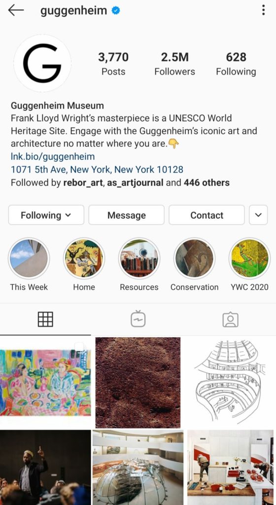 Tamara Jare art featured on Guggenheim Instagram Tamara Jare painting featured at Guggenheim Museum official Instagram